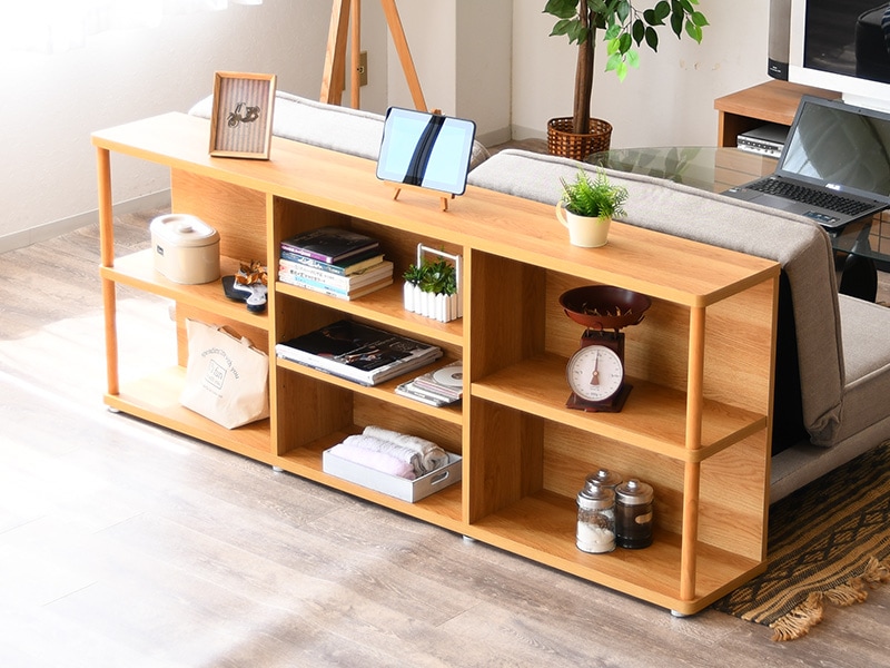 シェルフ 本棚 間仕切り 書棚 ラック おしゃれ 2段 収納 絵本棚 ソファ