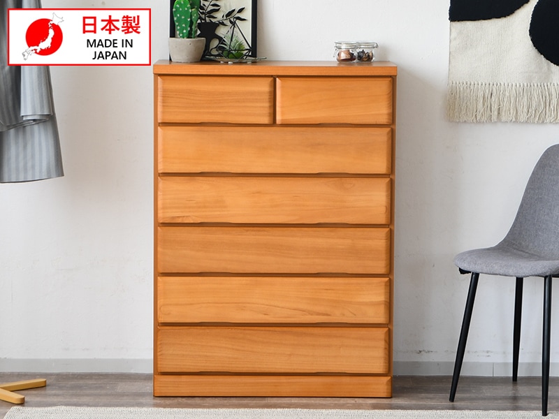 特価価格 チェスト ハイチェスト 桐 完成品 6段 80 木製 日本製