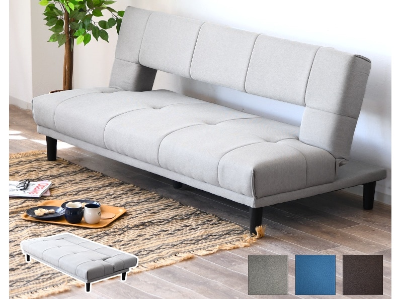 ソファベッド 寝心地のいい ソファーベッド ファブリック張り シンプル