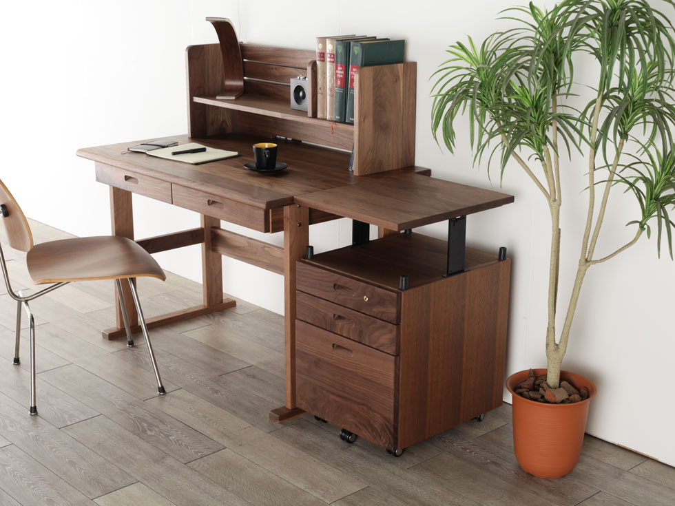 ファイン110 デスクセット 学習机 ブラックアッシュ材 | 店舗,有限会社