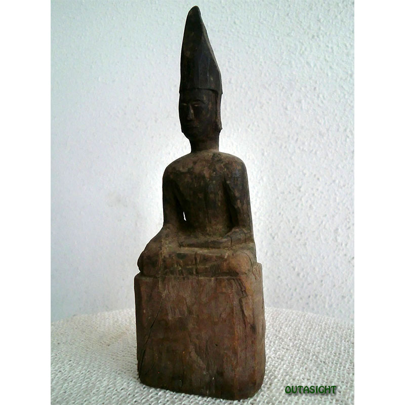 木彫り仏像 アンティーク ラオス LAS-01 | Statue/彫像/金属像/置物