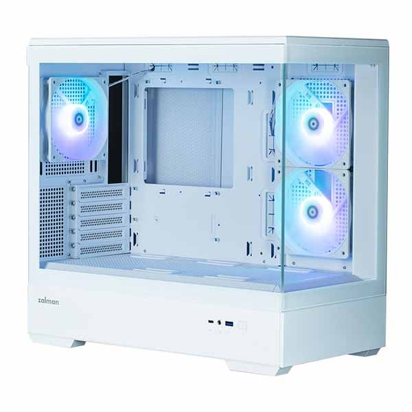 ZALMAN P30 White アドレサブルRGBファン搭載のミニタワー型PCケース