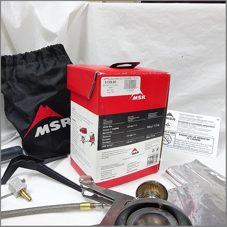 MSR　マルチフューエルストーブ　コンロ 日本未発売 MSR 2018年製<BR>ウィスパーライトユニバーサル<BR>ガスも