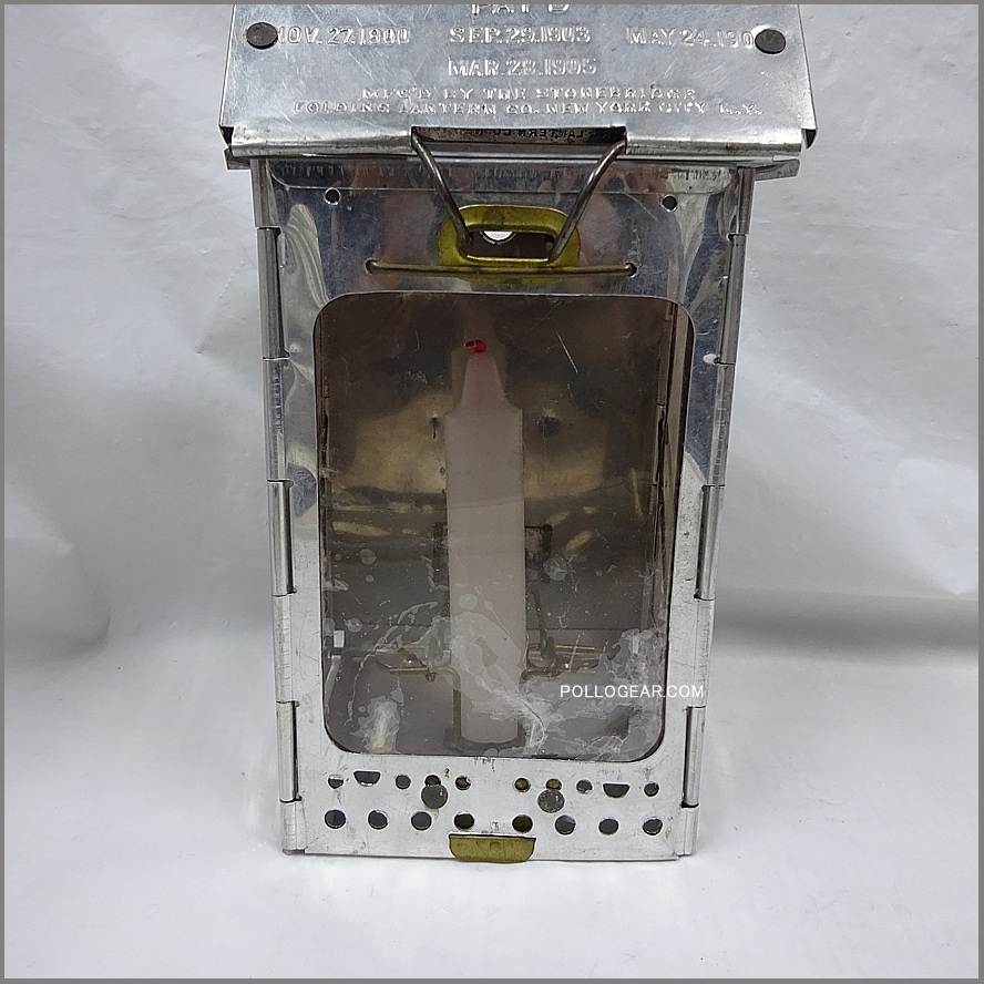 キャンドルランタン フォールディング屋根型 80's ビンテージ<BR>東京TOP<BR>キャンドルランタン<BR>屋根型ランタン