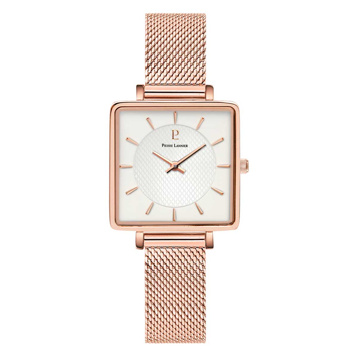 LECARE レカレ レディース 腕時計 クオーツ 金属ベルト スクエア