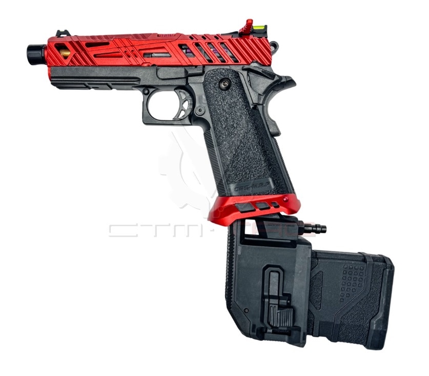 CTMxPRAVDA ハイキャパ/HPA M4マガジン アングルアダプター-BLACK