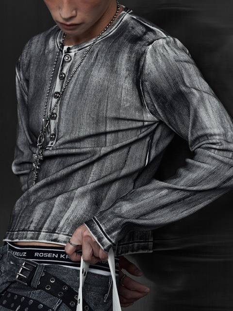 Rosen Kreuz】TIGHT RIB LONG SLEEVE | OUR BRAND,Rosen Kreuz