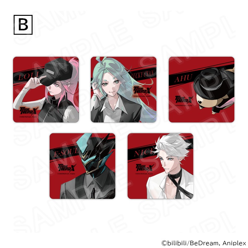 アニメ「TO BE HERO X」 コースターセットB