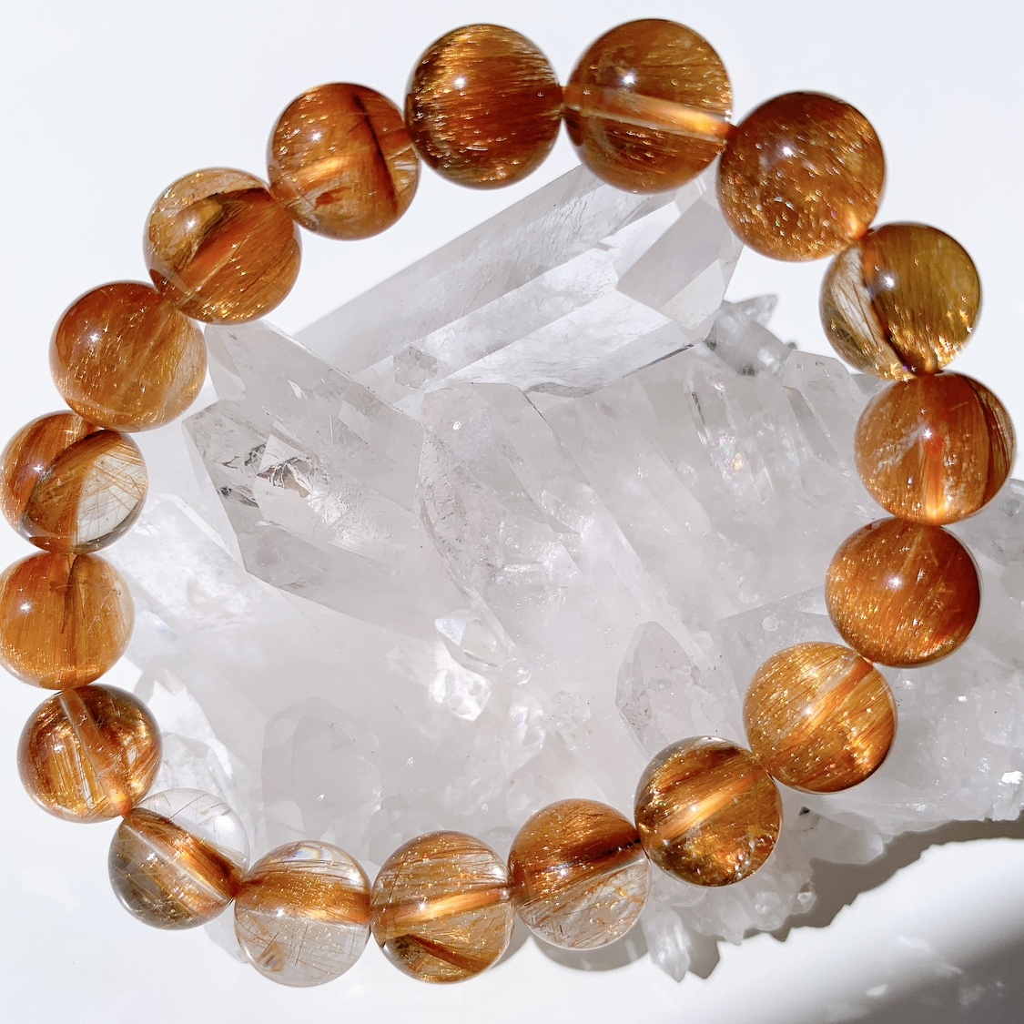 オレンジルチルクォーツ ブレスレット | ブレスレット | Crystals by