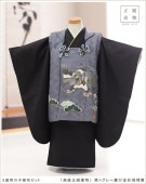 3歳男の子正絹着物レンタル（被布セット）｜高級正絹七五三気物