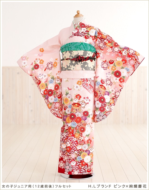 貸衣裳ぽえむ 10歳～13歳 女の子 着物 レンタル 七五三 発表会 ハーフ