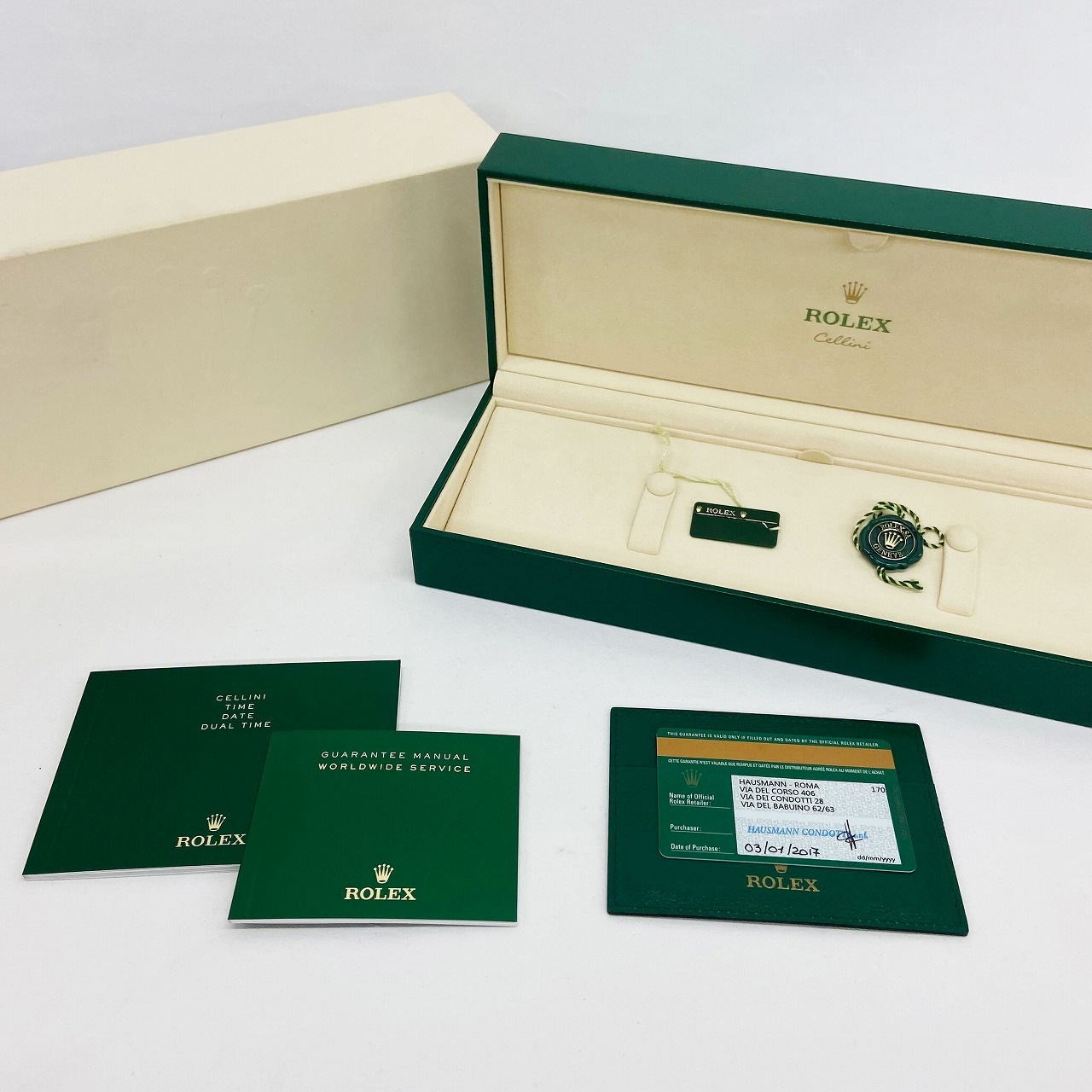 R8403 | [中古]ロレックス チェリーニ デュアル タイム 50525 ランダム