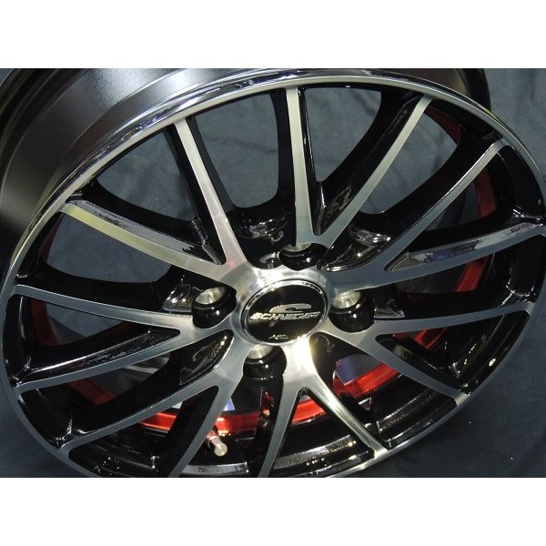 送料無料・アルミホイール4本 14inch 4.5J +45（4穴PCD100） □軽