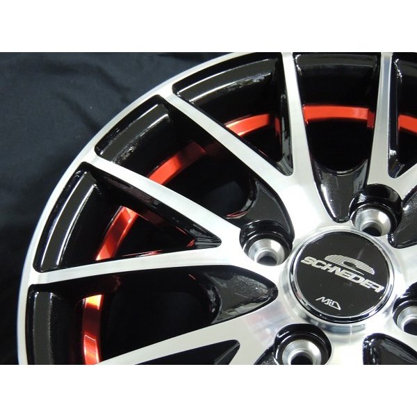 送料無料・アルミホイール4本 14inch 4.5J +45（4穴PCD100） □軽