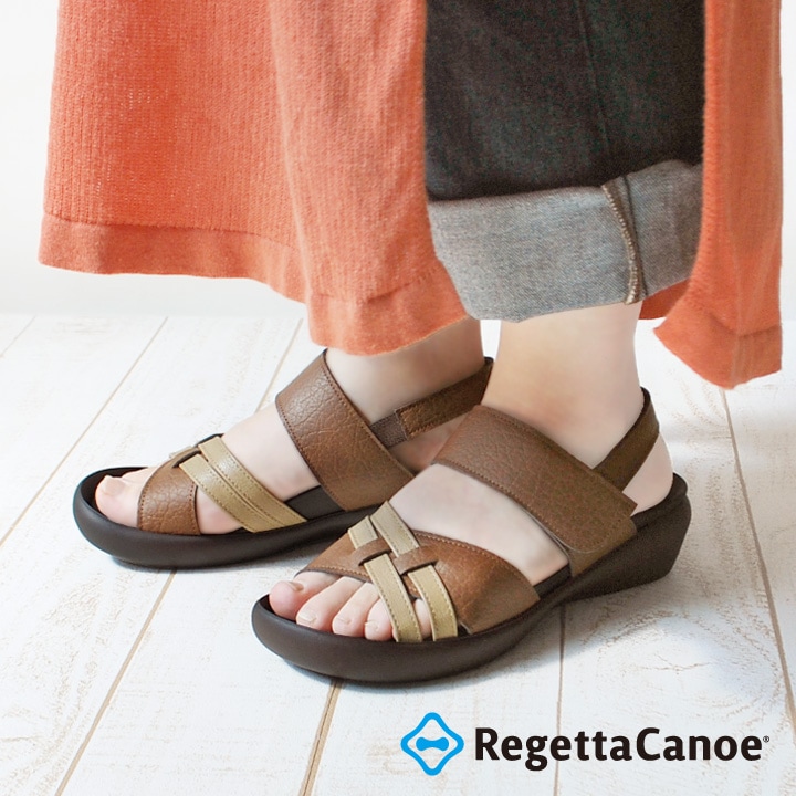 リゲッタカヌー RegettaCanoe CJFW-3501a フラットウェッジヒール バイ