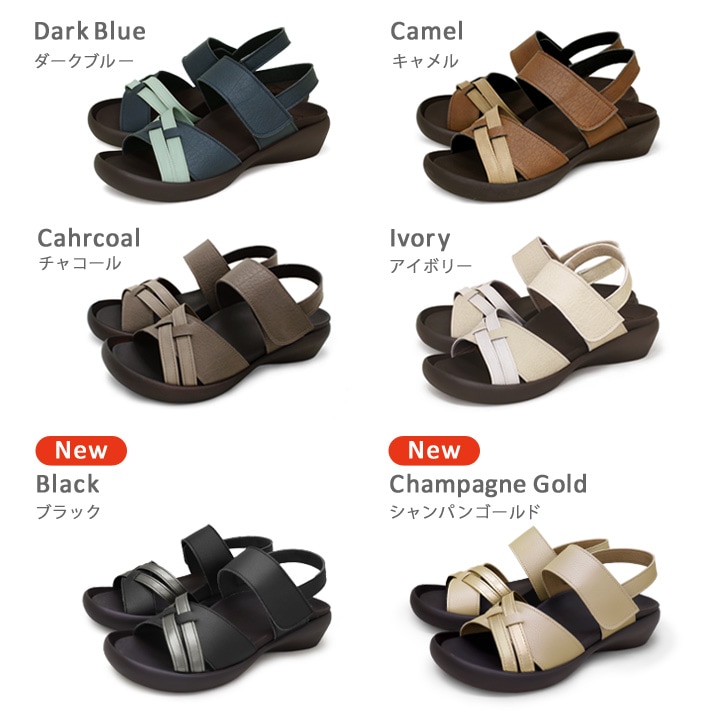 リゲッタカヌー RegettaCanoe CJFW-3501a フラットウェッジヒール バイ