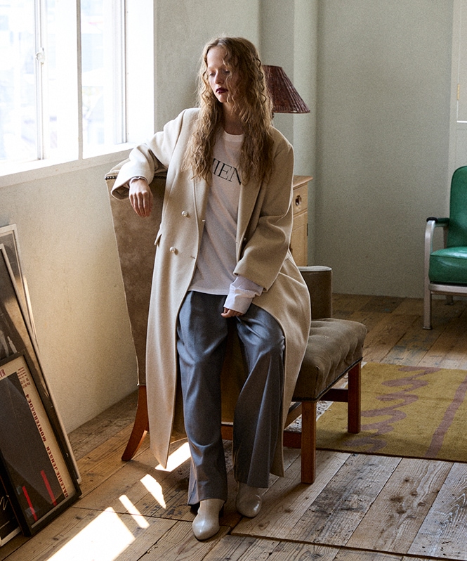 パール釦チェスターコート | OUTER,コート | ROOM903 online