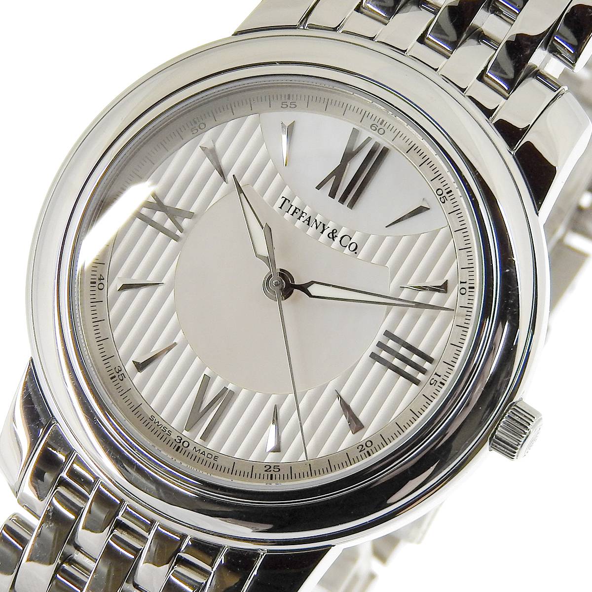 ティファニー TIFFANY & Co. マーク クォーツ 腕時計 SS ステンレス