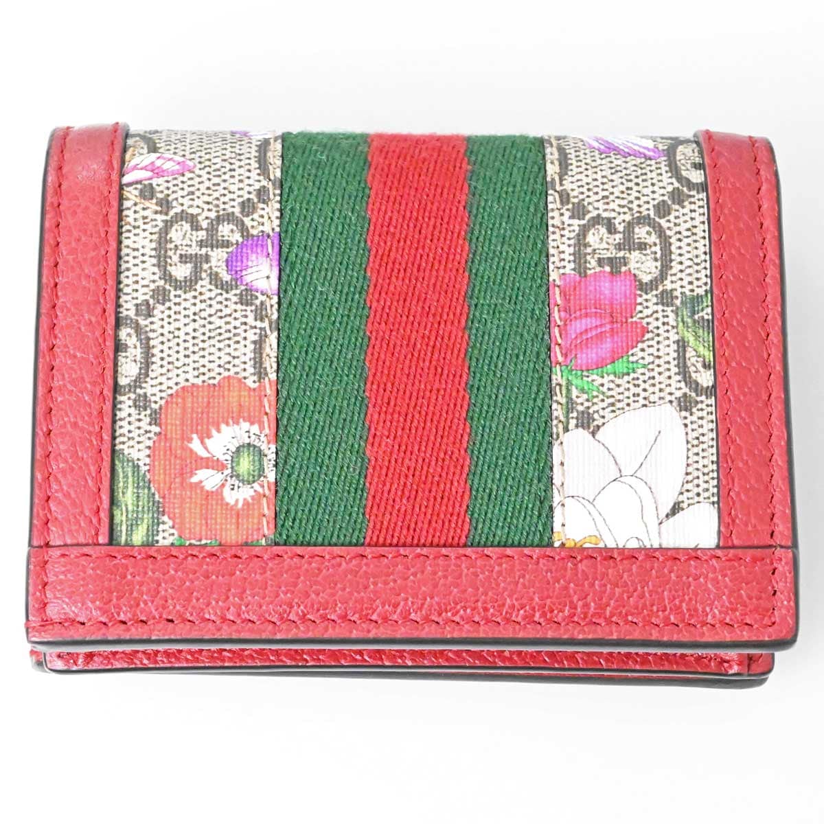グッチ GUCCI オフディア GGスプリーム GGフローラ 二つ折り財布 花柄