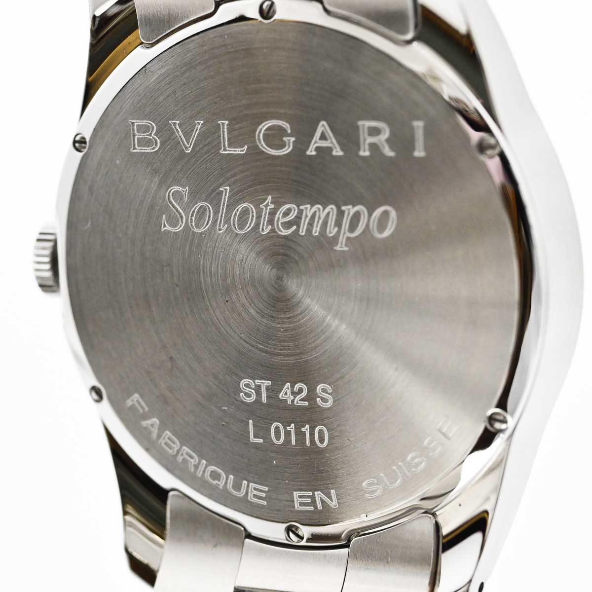 ブルガリ BVLGARI ソロテンポ ST42S クォーツ SS メンズ 3347 | 時計