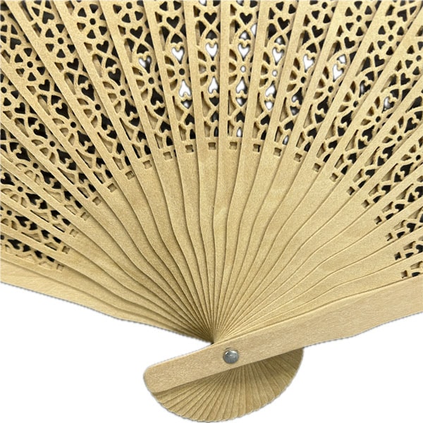 木製透かし彫り扇子 【ネコポス便可】｜透かし,模様,細工,中国センス