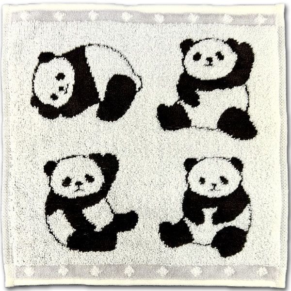 パンダハンカチタオル（TL-H97）【ネコポス便可】｜ぱんだグッズ