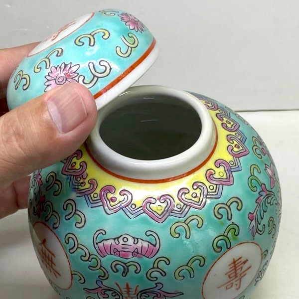 景徳鎮洋連茶壺緑【送料無料】（沖縄700円）｜食器,中国,茶器,テーブル