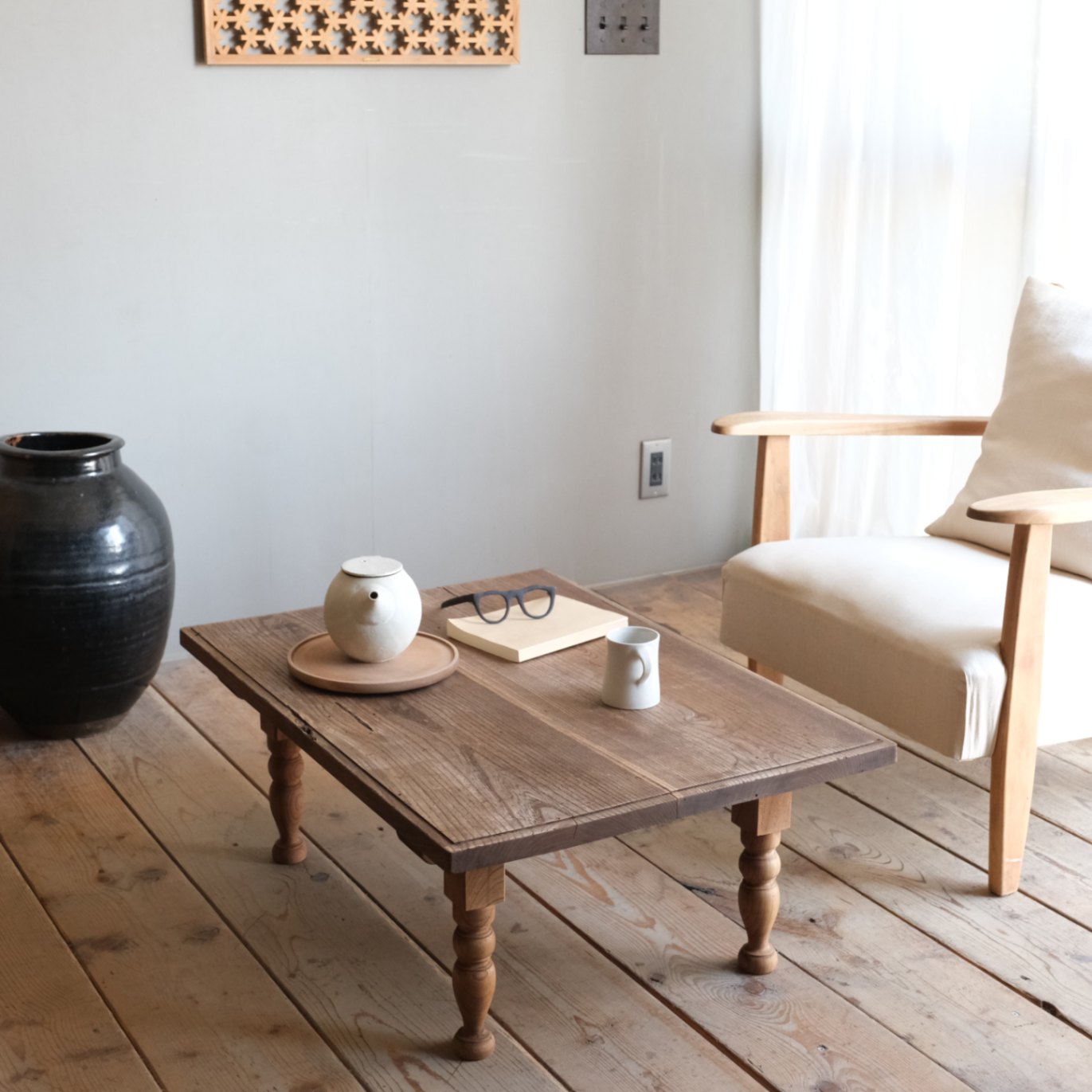 ローテーブル ろくろ｜すべての商品｜古家具・アンティーク家具 R-select