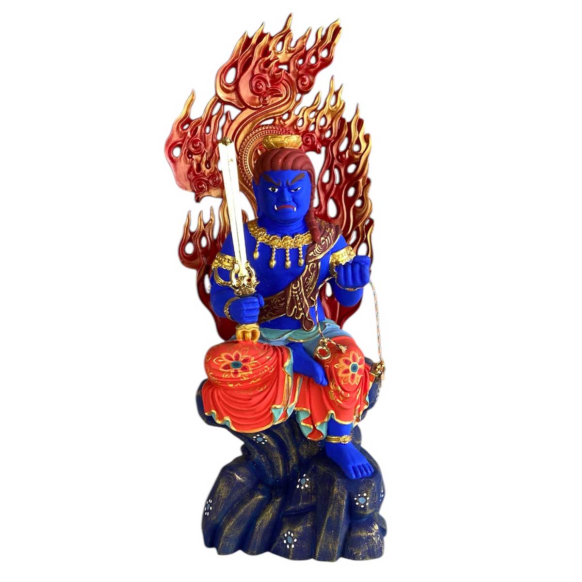 不動明王 仏像 極彩色｜魔除け・災難除け・心の迷いを断ち切る守護仏