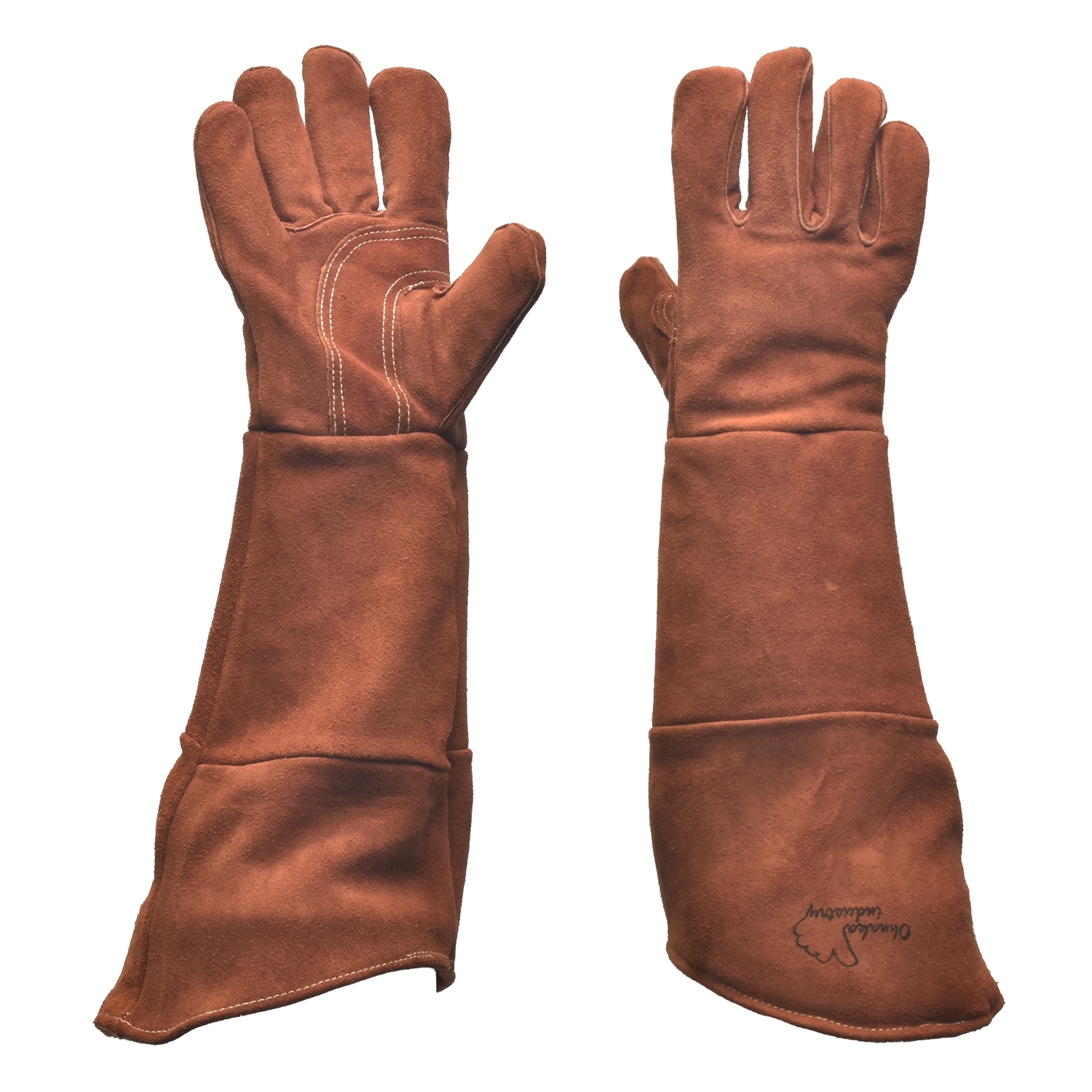 大中産業 溶接用 超ロング革手袋 5本指 BRL-53007LA フリーサイズ 1双