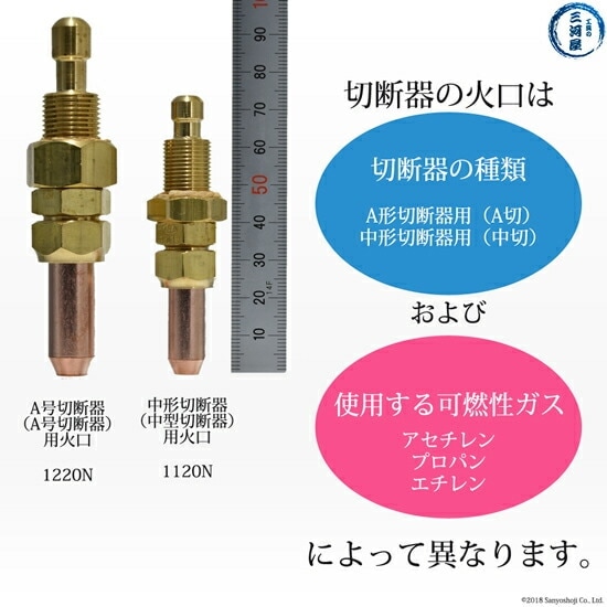 日酸TANAKA 火口 No. 1 1220N-1A アセチレン A号 切断器 用 | 日酸