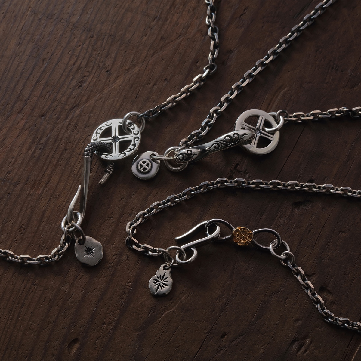 イーグルクロウ S字フック シルバー925 ネックレスパーツ｜SAAD