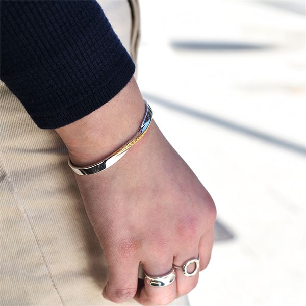 SAAD NAVAJO シルバー 925 ストーン アラベスク バングル SAAD NAVAJO