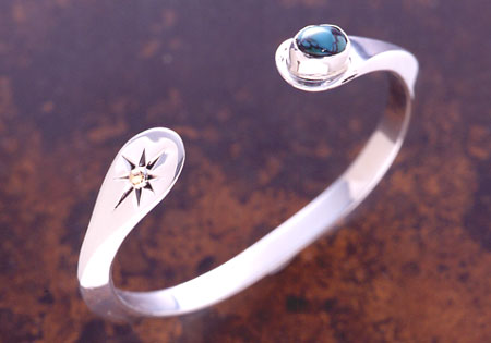 BIG HANDジュエリー SUN＆ターコイズバングル 207-00034-00