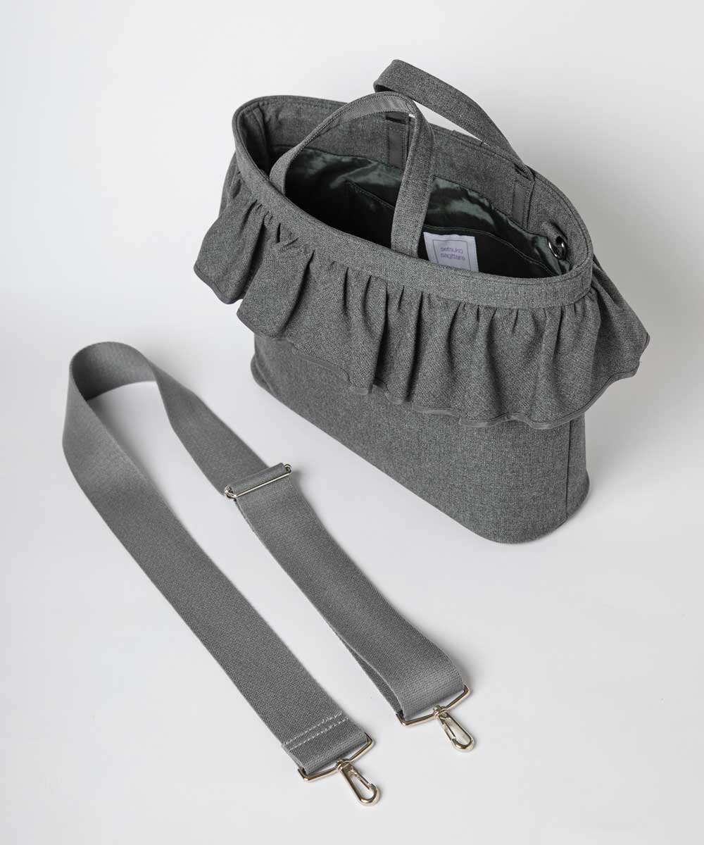 ネイビー（グレー） | bag,navy | setsuko sagittaire