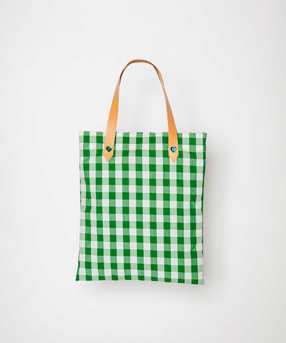 ラブ（グリーンギンガムチェック） | bag,love | setsuko sagittaire