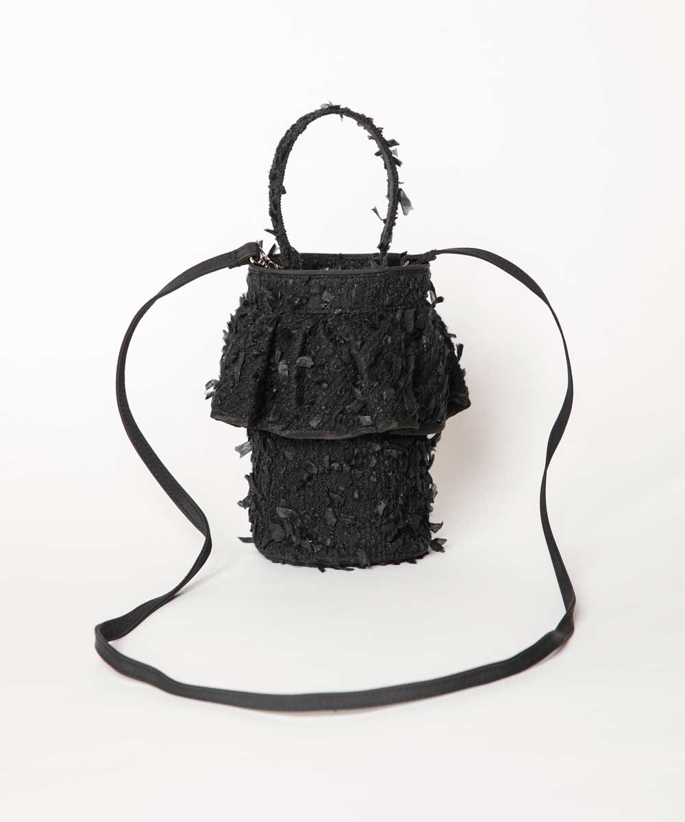 マイクロシティ（黒リボンツィード） | bag,micro city | setsuko