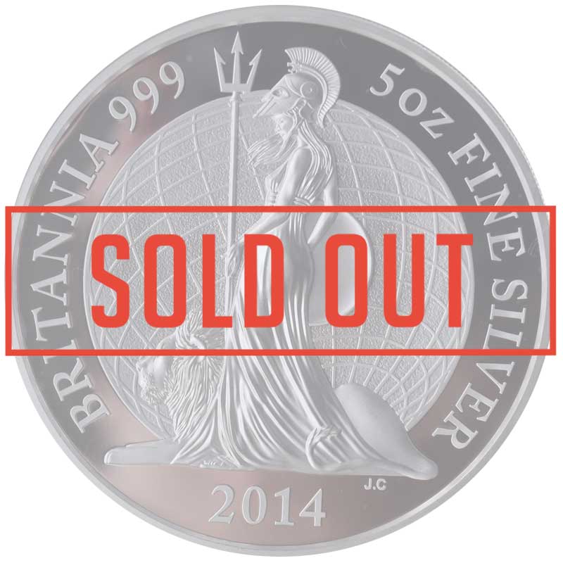 ブリタニア 2014年 ウナ＆ライオン 10ポンド 5oz 大型銀貨 NGC PF70 UC