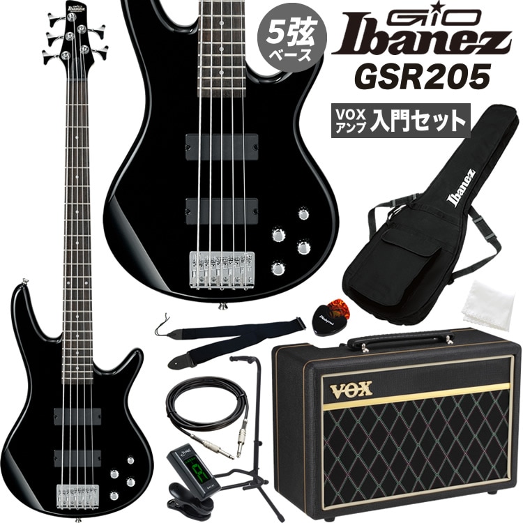 GIO Ibanez ジオアイバニーズ 5弦エレキベース GSR205 VOXアンプ