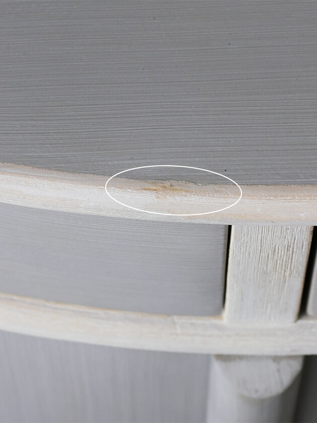 BlancNatureサイドボード ブルーグレー&オフホワイト