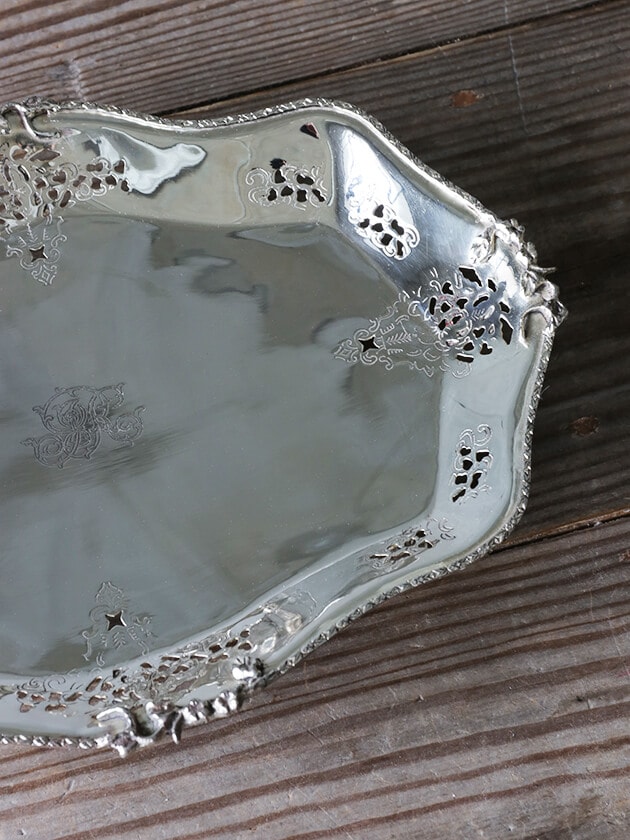 Royal Family ロイヤルファミリー シルバートレーDina 飾り皿 小物入れ