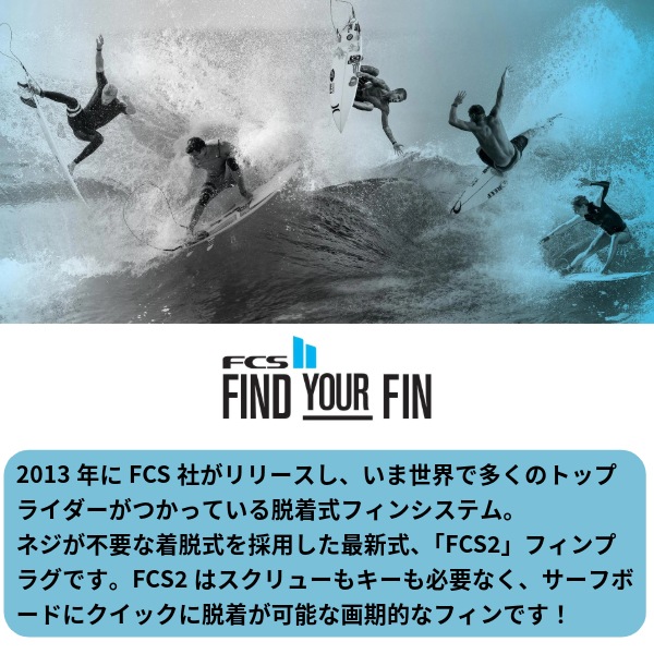 FCS2 エフシーエスツー MID SIDE BYTE FIN ミッド サイドバイト Clear