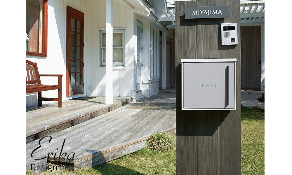 郵便ポスト ダニング プラチナム グレー エリカデザイン | すべての