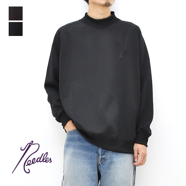 24FW】Needles ニードルズ L/S Mock Neck T -Bright Jersey