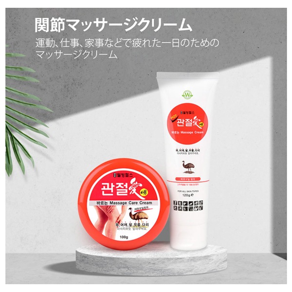 3WB]関節マッサージクリーム クール100g/関節愛 スポーツマッサージ