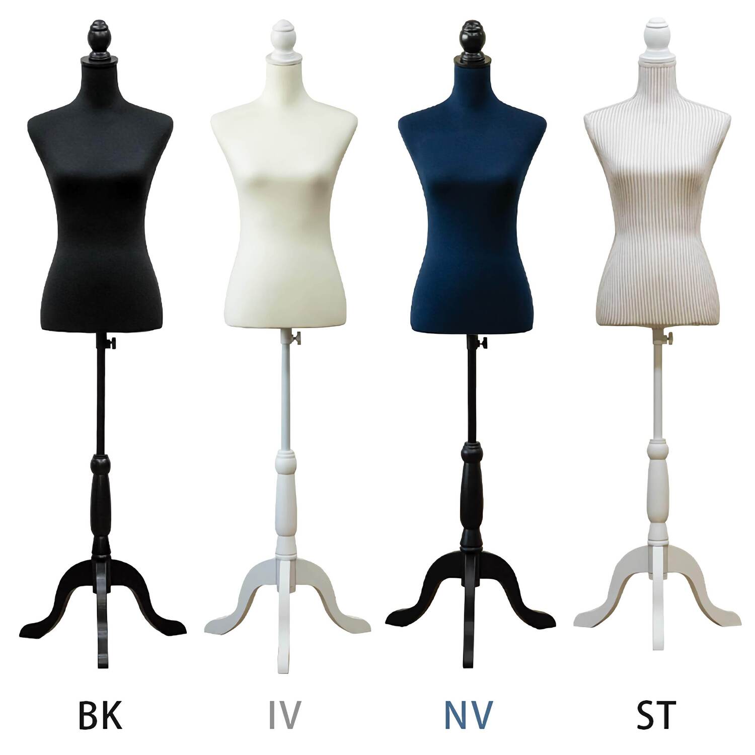洋裁用トルソー 【CN-10】 IV(アイボリー) NV(ネイビー) BK(ブラック
