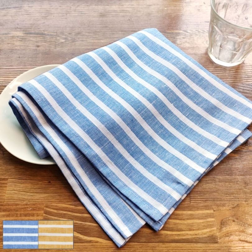 リネン キッチンクロス ストライプ Cadeauya | キッチン・テーブル
