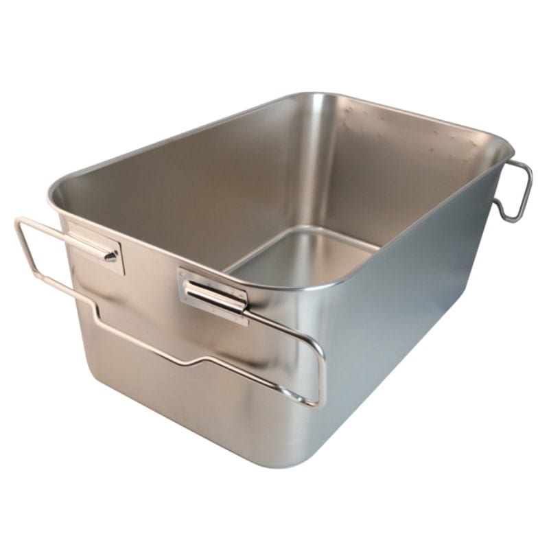 18-8 給食バット 運搬型 積み重ねハンドル 深さ300mm SH-6038-12