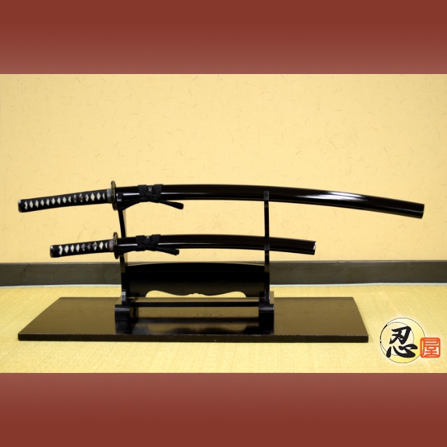 黒呂鞘 大刀 小刀セット 模造刀｜【公式】模造刀・居合刀の専門店「忍屋」