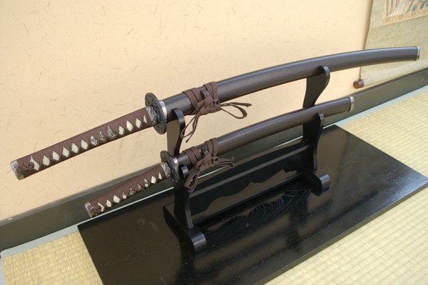 茶石目 大刀 小刀セット 模造刀｜【公式】模造刀・居合刀の専門店「忍屋」